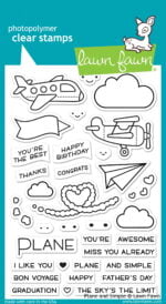 Lawn Fawn Clear Stamps - Plane and Simple