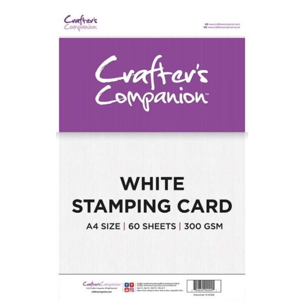 crafter s companion white stamping card