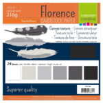 Florence Textured Cardstock Zwart Wit