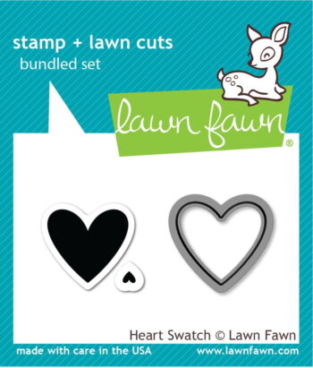 Lawn Fawn Stamp and Die - Heart Swatch