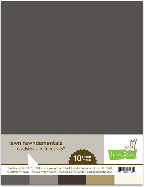 Lawn Fawn - Cardstock - Neutrals Pack