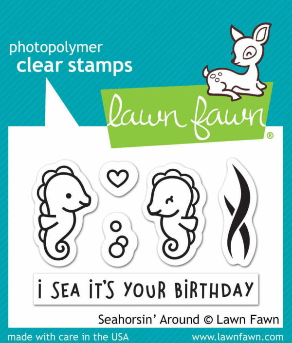 Lawn Fawn Clear Stamps - Seahorsin' Around