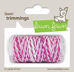 Lawn Fawn - Trimmings - Pretty In Pink Sparkle