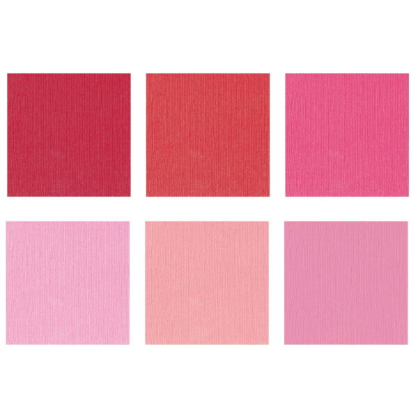 hr florence roze canvas paper pack 12x12 roze rood multi 2923 004