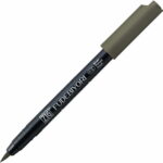 id 094 gray brown zig kuretake fudebiyori brush lettering pen water based dye ink