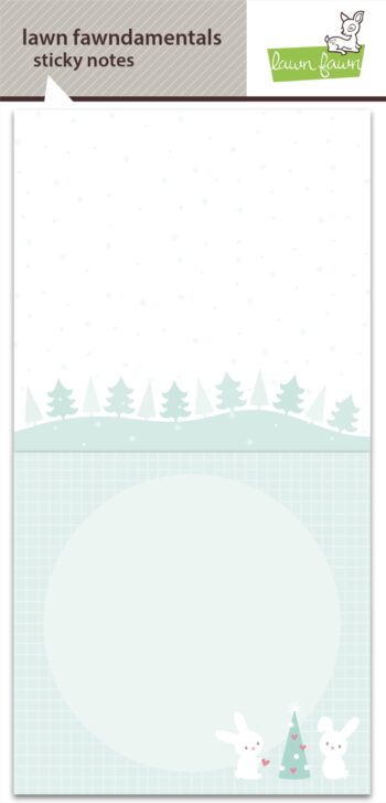 lf2374 lawn fawn let it snow sticky notes