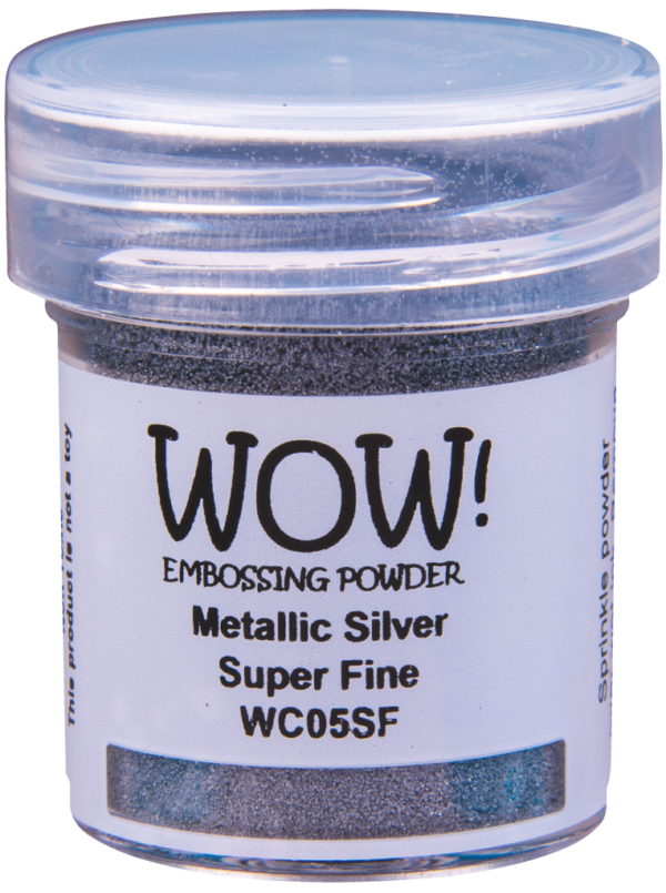 wc05sf metallic silver super fine wow embossing powder