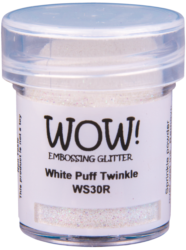 ws30r white puff twinkle regular wow embossing powder