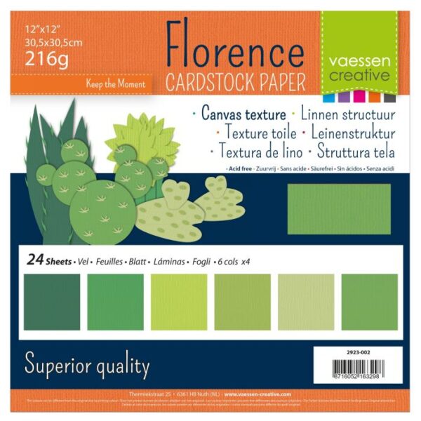 Florence Cardstock Pack - Groen