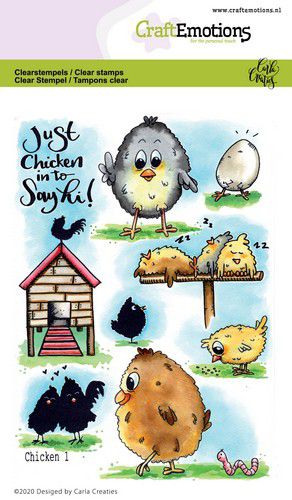 craftemotions clearstamps a6 chicken 1 carla creaties 01 20 314976 nl g