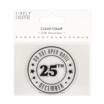 simply creative 25th dec large clear stamps scstp0