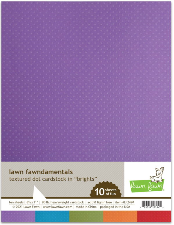 lf2494 textured dot cardstock brights lawn fawn paper