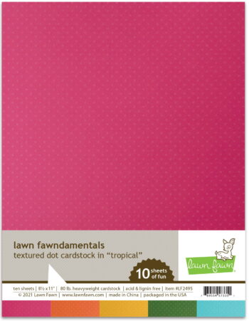 lf2495 textured dot cardstock tropical lawn fawn paper