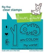 lf2512 one in a chameleon flipflop sm lawn fawn clear stamps