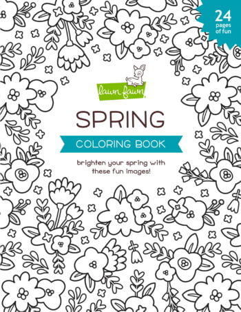 lf2540 spring coloring book lawn fawn