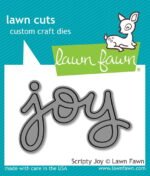 lf774 Lawn Fawn scripty joy