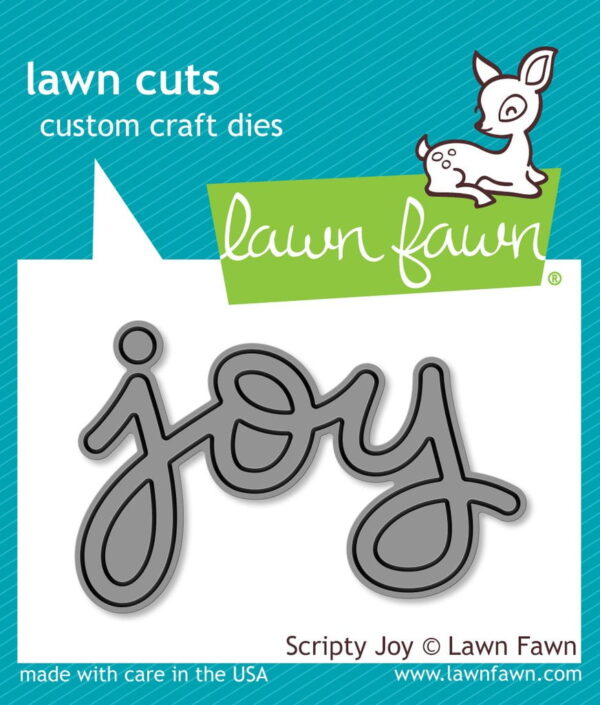 lf774 Lawn Fawn scripty joy