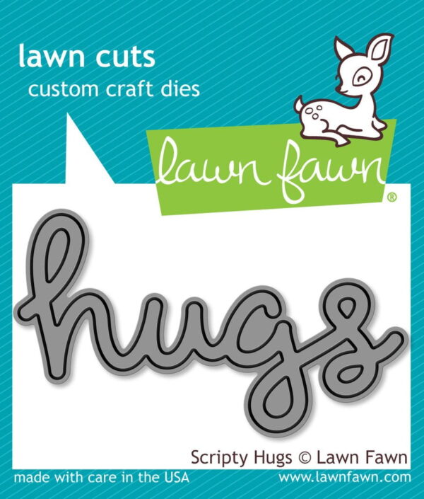 lf835 Lawn Fawn scripty hugs