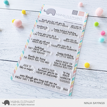 Mama Elephant Clear Stamps - Ninja Sayings