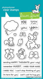 lf2556 lawn fawn clear stamps happy hugs sml