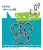 lf2565 lawn fawn creative cuts dies i love you calyptus flipflop sml
