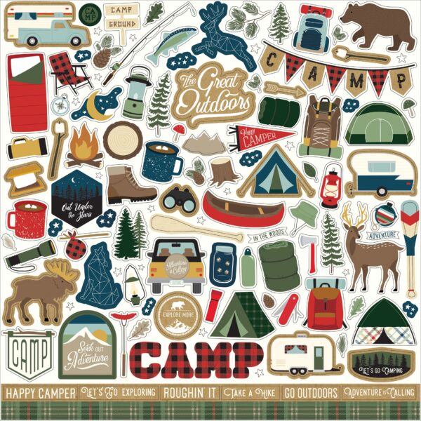 echo park lets go camping 12x12 inch collection ki 2