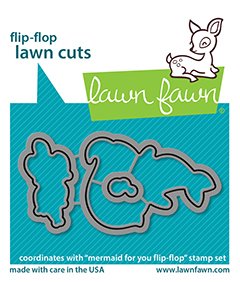 lf2596 lawn fawn coordinating craft dies mermaid for you flip flop lawn cuts web