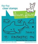 lf2597 lawn fawn clear stamps duh nuh flip flop web