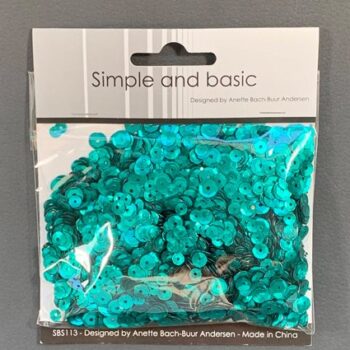 simple and basic emerald green sequin mix sbs113