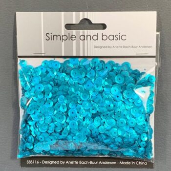simple and basic turquoise sequin mix sbs116