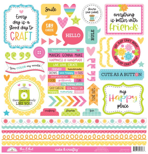 7276 cute crafty this that stickers