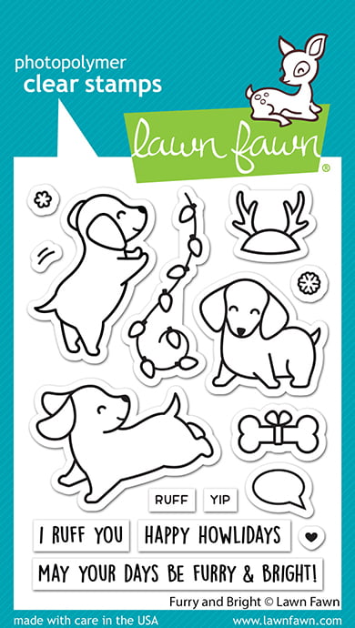 LF2670 Lawn Fawn Clear Stamps Furry And Bright sml