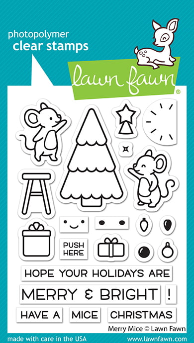 LF2684 Lawn Fawn Clear Stamps Merry Mice sml
