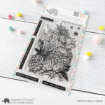 S mama elephant clear stamps HAPPY HOLLYDAYS grande