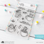 S mama elephant clear stamps HOT COCOA grande