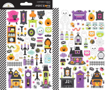 7420 Doodlebug happy haunting mini icons stickers