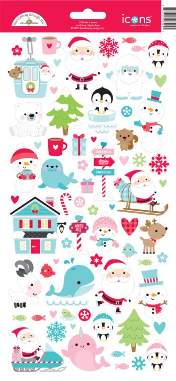 7524 christmas icons stickers