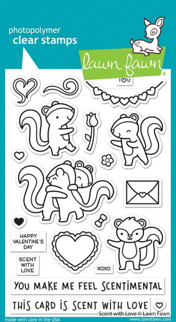 LF2726 Lawn Fawn Clear Stamps Scent With Love sml