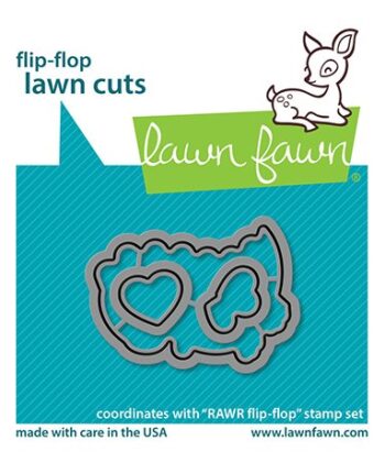 LF2742 Lawn Fawn coordinating Dies RAWR FlipFlop Lawn Cuts sml