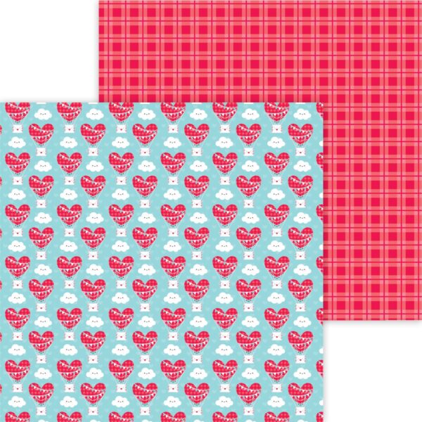 7578 doodlebug design lots of love love is in the air double sided cardstock
