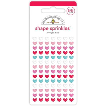 doodlebug design love you more shape sprinkles 754