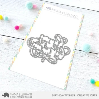 CC Mama elephant creative cuts Birthday Wishes grande