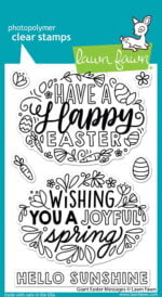 LF2784 Lawn Fawn Clear Stamps Giant Easter Messages sml