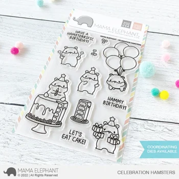 S Mama elephant clear stamps Celebration Hamsters grande