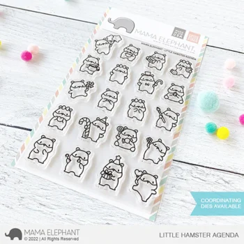 S Mama elephant clear stamps Little Hamster Agenda grande