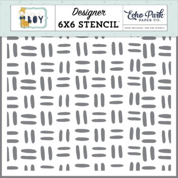 echo park stitched pattern stencil iab278034