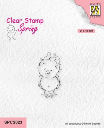 nellies choice clearstempel chickies 4 spcs023 21x40mm 01 22 323754 nl G