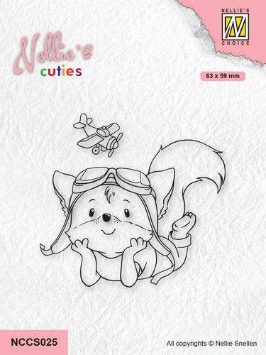 nellies choice clearstempel cuties piloot nccs025 63x59mm 01 2 323759 nl G