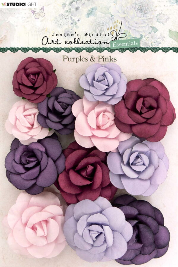 studio light purples pinks essentials paper flower