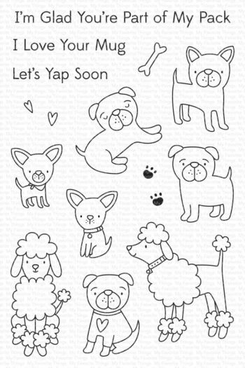 my favorite things dog squad clear stamps cs 648